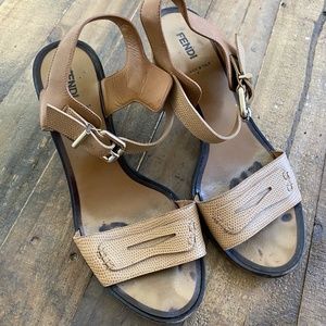 Fendi leather sandals